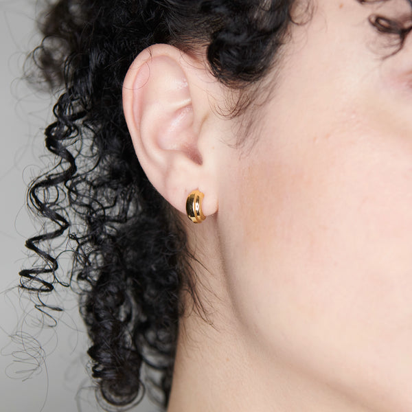Demi Semi Hoop Earrings
