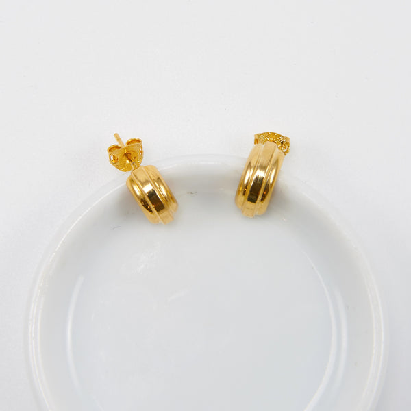 DEMI SEMI HOOP EARRINGS