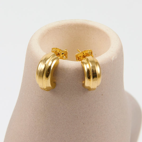 DEMI SEMI HOOP EARRINGS