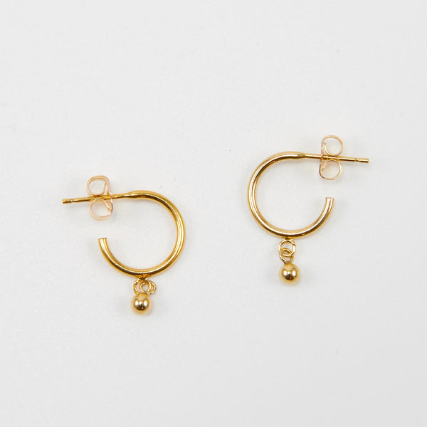 DOTTE BALL HOOP EARRINGS