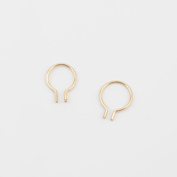 KAI THREADER HOOP EARRINGS
