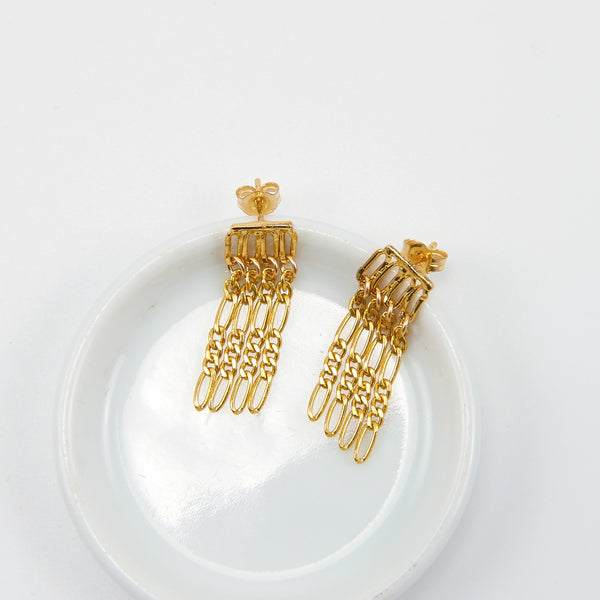 MALENA SHORT FRINGE DROP EARRINGS