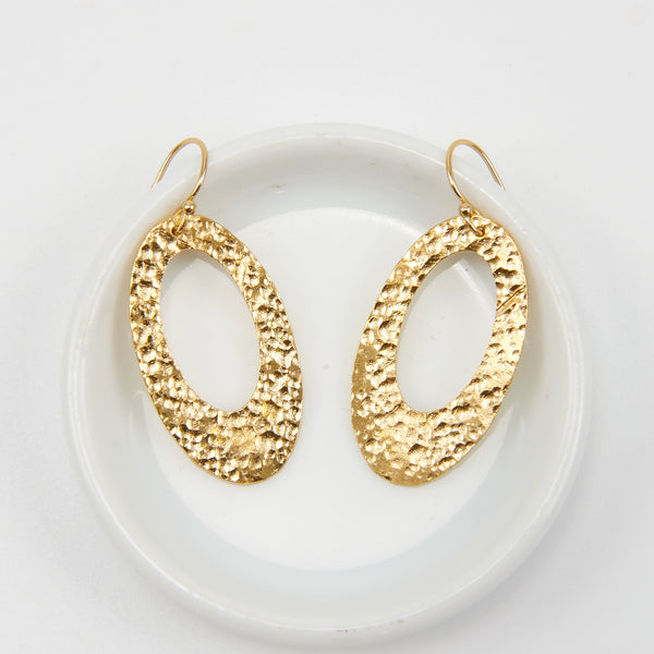 Oval Drop Earrings