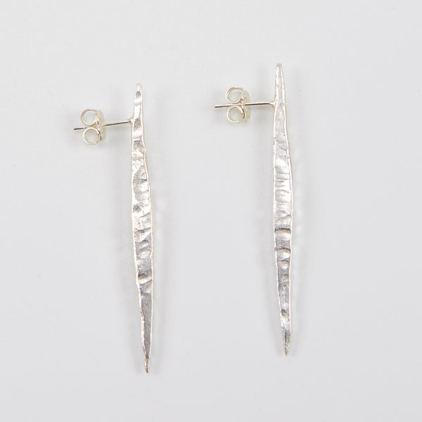 Zor Silver Spike Earrings
