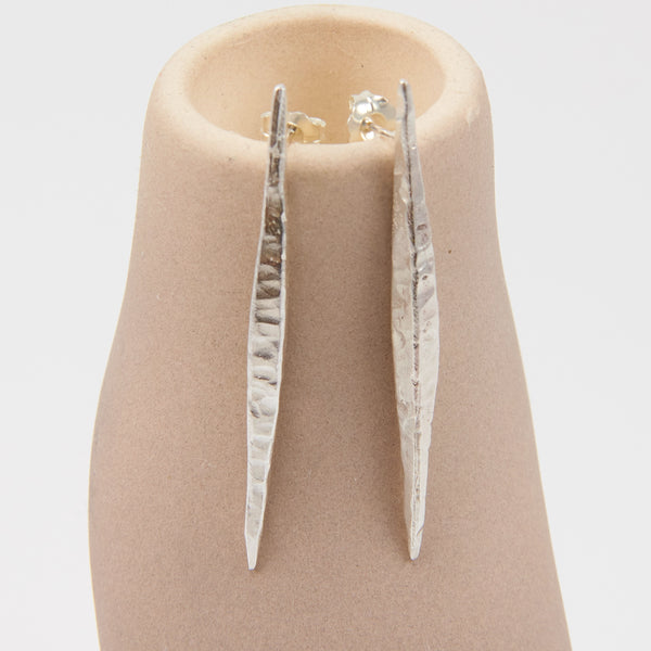 ZOR SILVER SPIKE EARRINGS