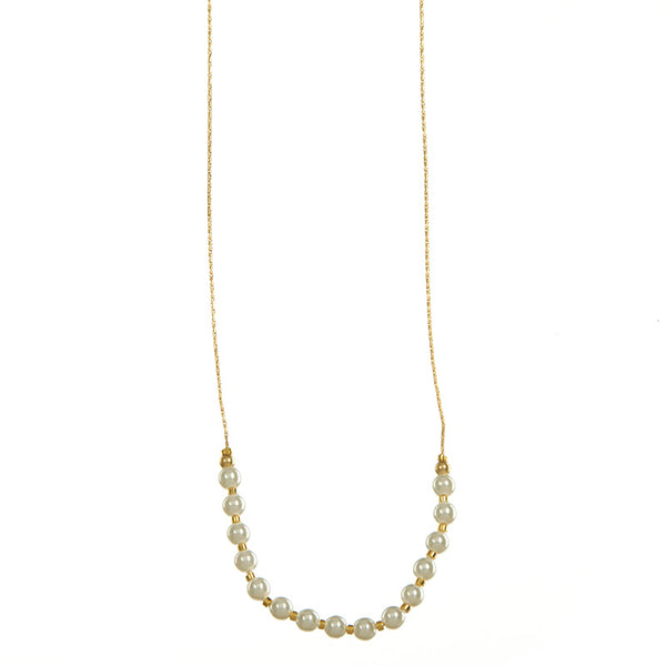 NOONA BEADED CHAIN NECKLACE