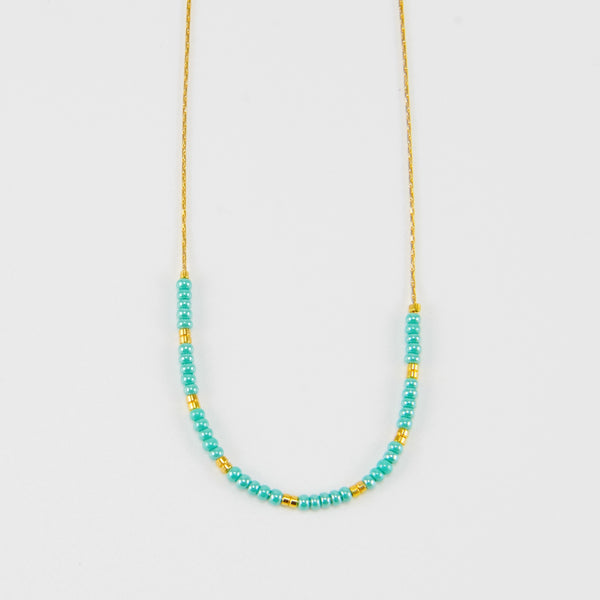 NOONA BEADED CHAIN NECKLACE