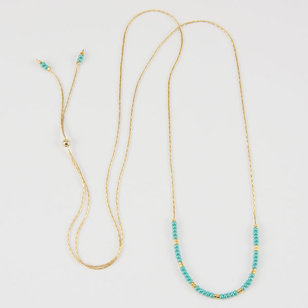 NOONA BEADED CHAIN NECKLACE