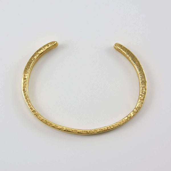 braceletesKamal Brass Hammered Cuff Bracelet