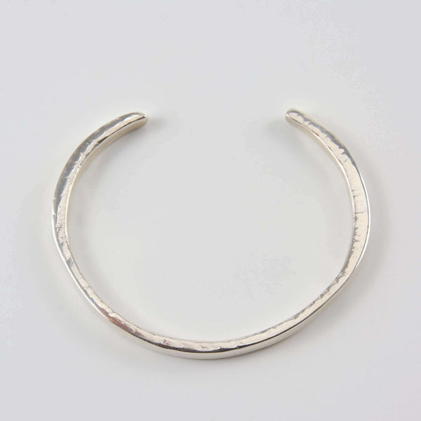 Kamal Silver Hammered Cuff Bracelet