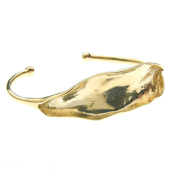 LILY LEAF GOLD BRACELET - GOLD JEWELRY | VICTORIA BEKERMAN