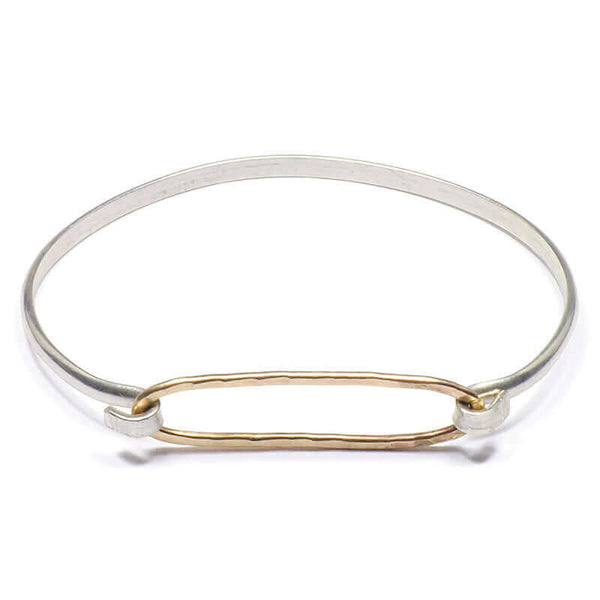 SOLO OVAL SILVER BRACELET - GOLD JEWELRY | VICTORIA BEKERMAN