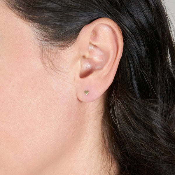CORA HEART STUD EARRINGS
