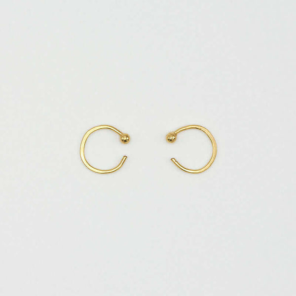 ELKE HOOP BALL EARRINGS - JEWELRY FOR SALE | VICTORIA BEKERMAN