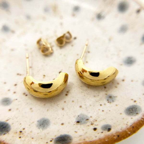 GABY SEMI HOOP EARRINGS