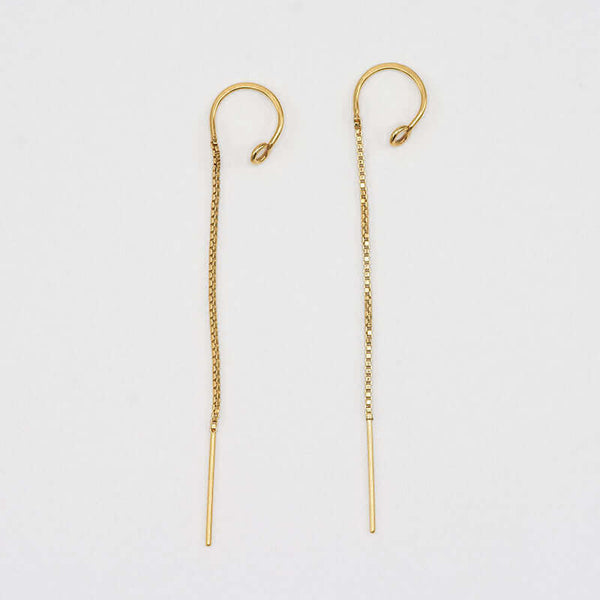 HOOP CHAIN DROP EARRINGS FOR SALE - JEWELRY ONLINE | VICTORIA BEKERMAN