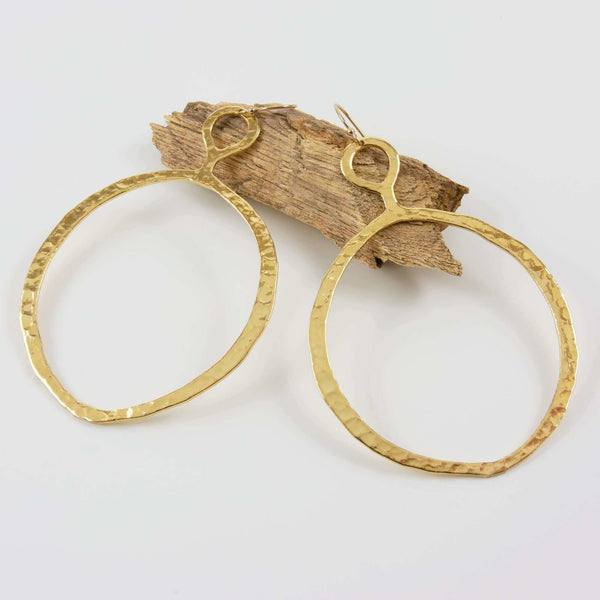 Ome Hammered Dangle Earrings
