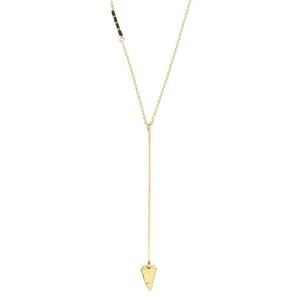 ARROW LONG NECKLACE - GOLD NECKLACES ONLINE | VICTORIA BEKERMAN