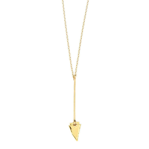 ARROW SHORT NECKLACE - GOLD NECKLACES ONLINE | VICTORIA BEKERMAN