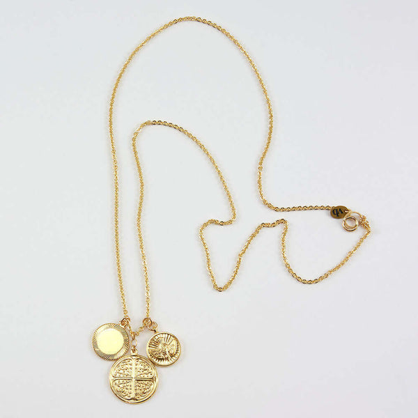 COLLEEN COINS PENDANT NECKLACE