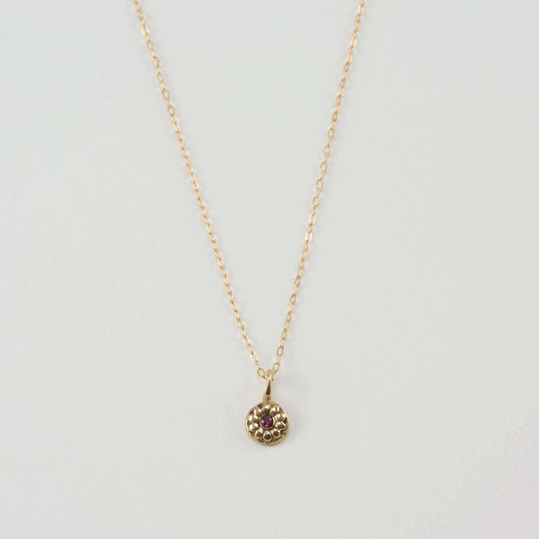 DELIA TINY FLOWER PENDANT NECKLACE