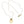 Delicate gold chain necklace with hand-hammered gold frill pendant.
