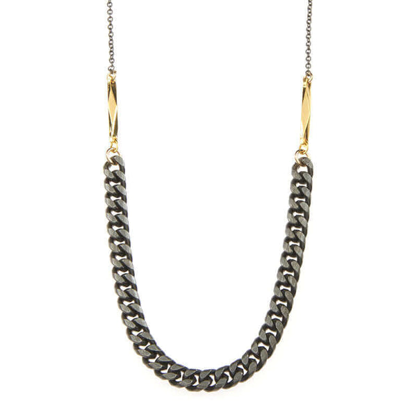 REBEL SILVER NECKLACE - GOLD NECKLACES ONLINE | VICTORIA BEKERMAN