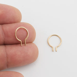 KAI THREADER HOOP EARRINGS