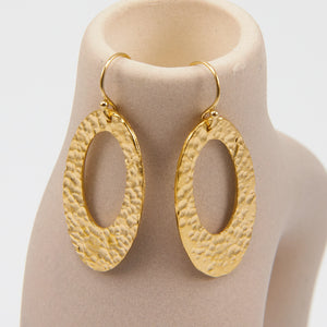 OVAL DROP EARRINGS