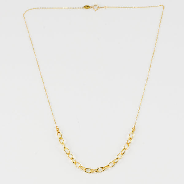 ANI TEXTURED LINK NECKLACE