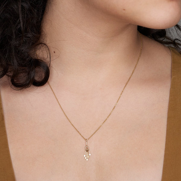 ANKA FRILL PENDANT NECKLACE