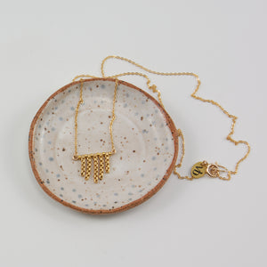 CHRYSA FRILL PENDANT NECKLACE
