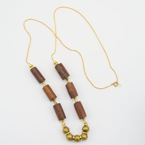 MALA WOOD BEAD NECKLANCE