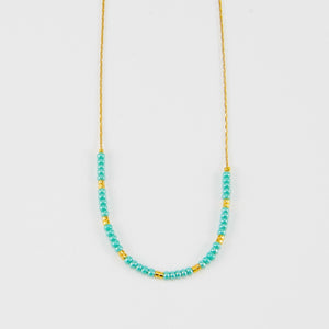 NOONA BEADED CHAIN NECKLACE