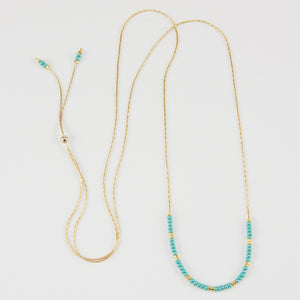 NOONA BEADED CHAIN NECKLACE