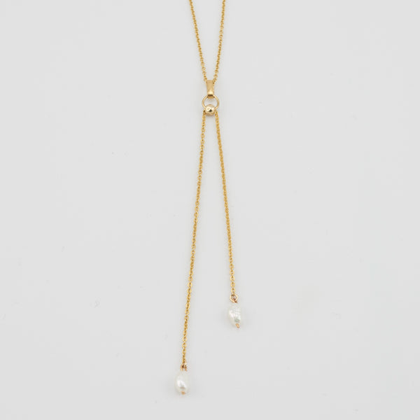 RIATA PEARL PENDANT NECKLACE