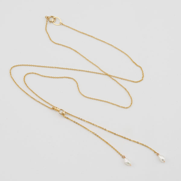 RIATA PEARL PENDANT NECKLACE
