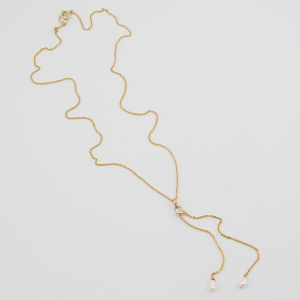 RIATA PEARL PENDANT NECKLACE