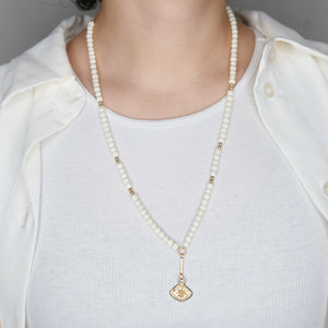 SAGE BALL CHAIN NECKLACE