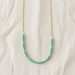 NOONA BEADED CHAIN NECKLACE