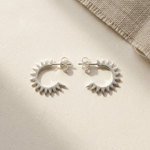SUKI SPIKY HOOP EARRINGS