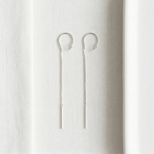 HOOP CHAIN DROP EARRINGS