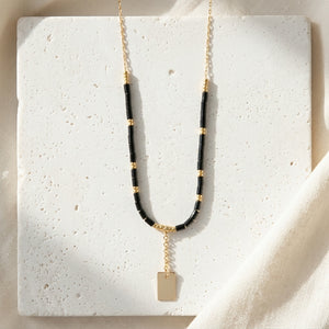 GHALIA BEADED CHAIN NECKLACE