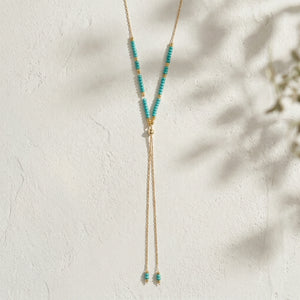 GHALIA BEADED CHAIN NECKLACE