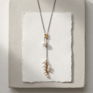 MARTI PEARLS LARIAT NECKLACE