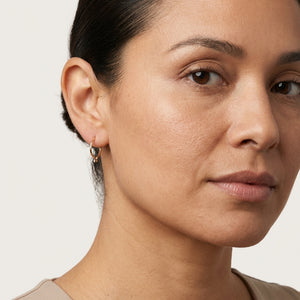KAI THREADER HOOP EARRINGS