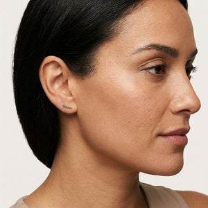 BEADED POST STUD EARRINGS