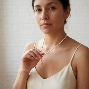 RUE VINTAGE BEAD NECKLACE