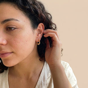 SUKI SPIKY HOOP EARRINGS