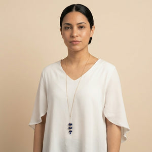 AYA BEAD DROP PENDANT NECKLACE